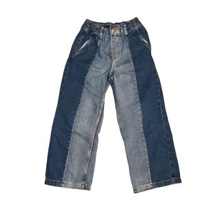 H&M Two-Tone Blue Girls Baggy Jeans